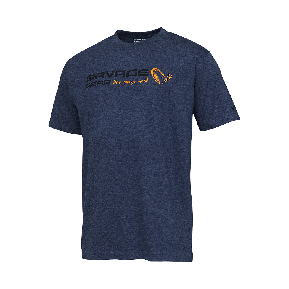 Signature Logo T-Shirt XL Blue Melange -