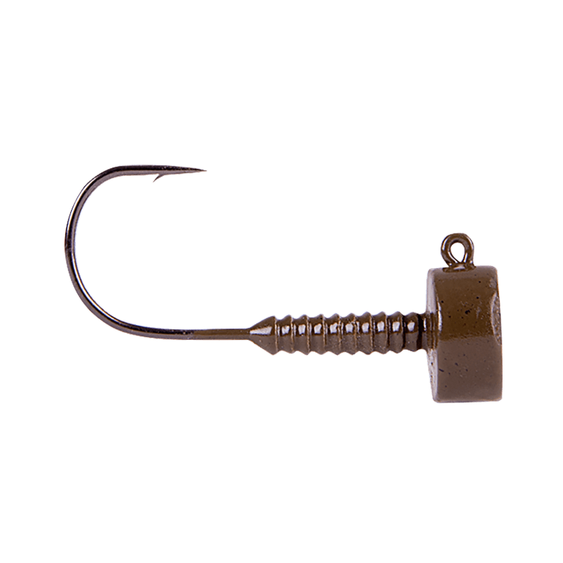 Lunker City Ned Head 7 g #2/0 Green Pumpkin 4-pack