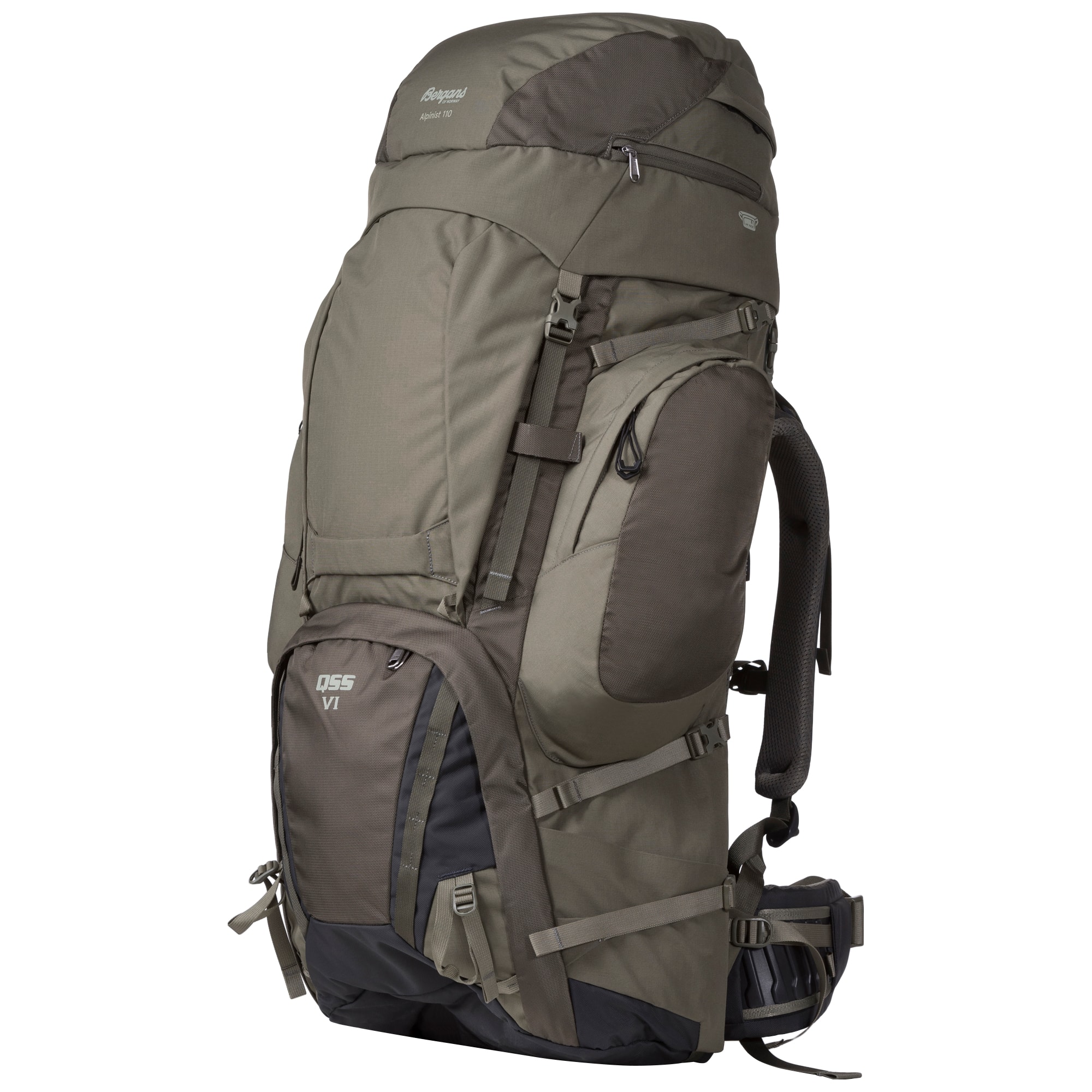 Bergans Alpinist V6 Medium 110L Dark Green Mud / Green Mud