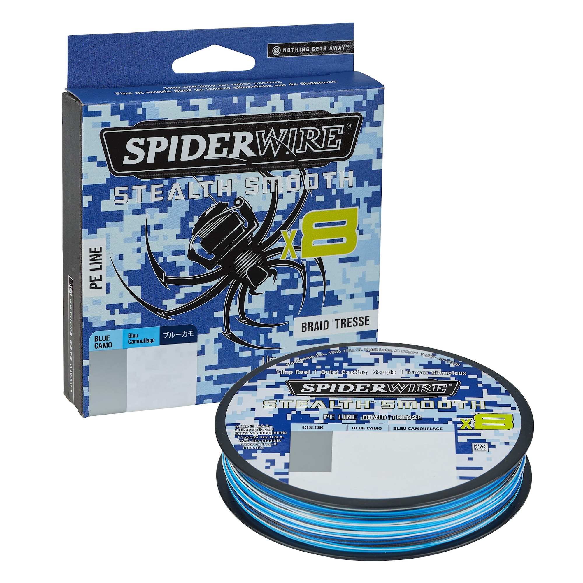 Spiderwire Stealth Smooth 8 0.07mm 150m Blue Camo Fiskelina