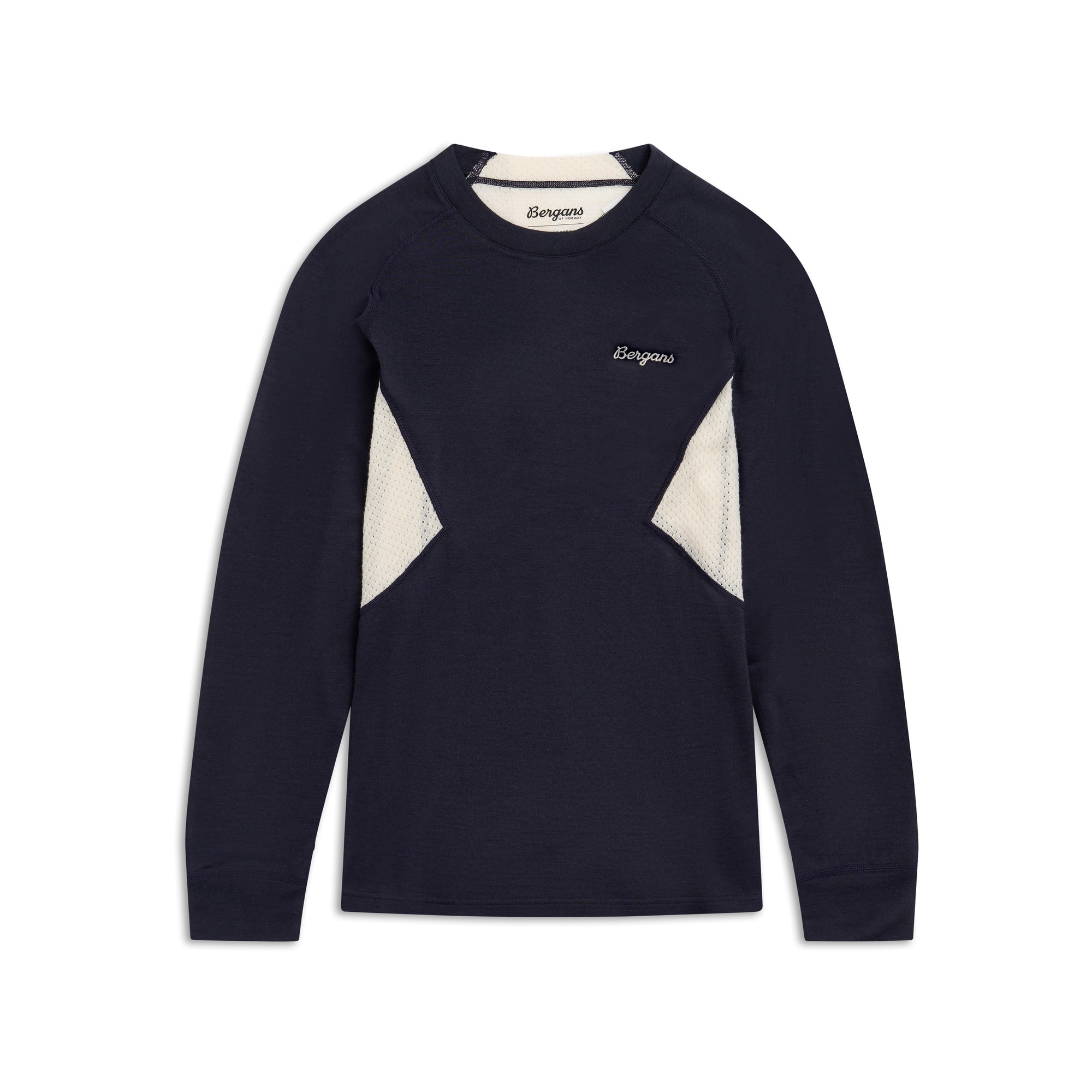 Bergans Inner:Pure Merino L/S Underställströja Dam Light Dusty Blue/Creme