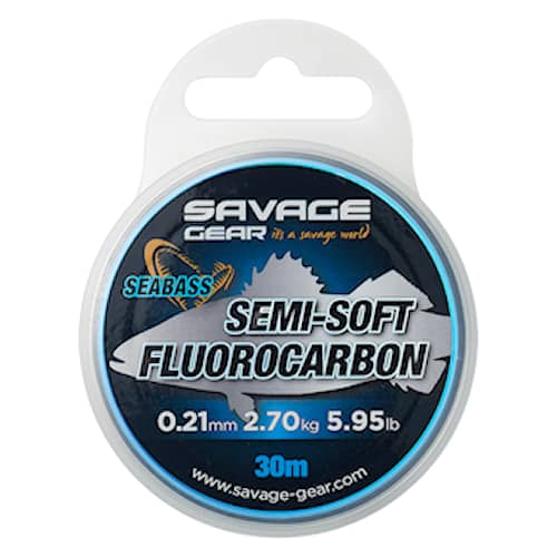 SG Semi-Soft Fluorocarbon Seabass 0,21 mm 30 m Clear