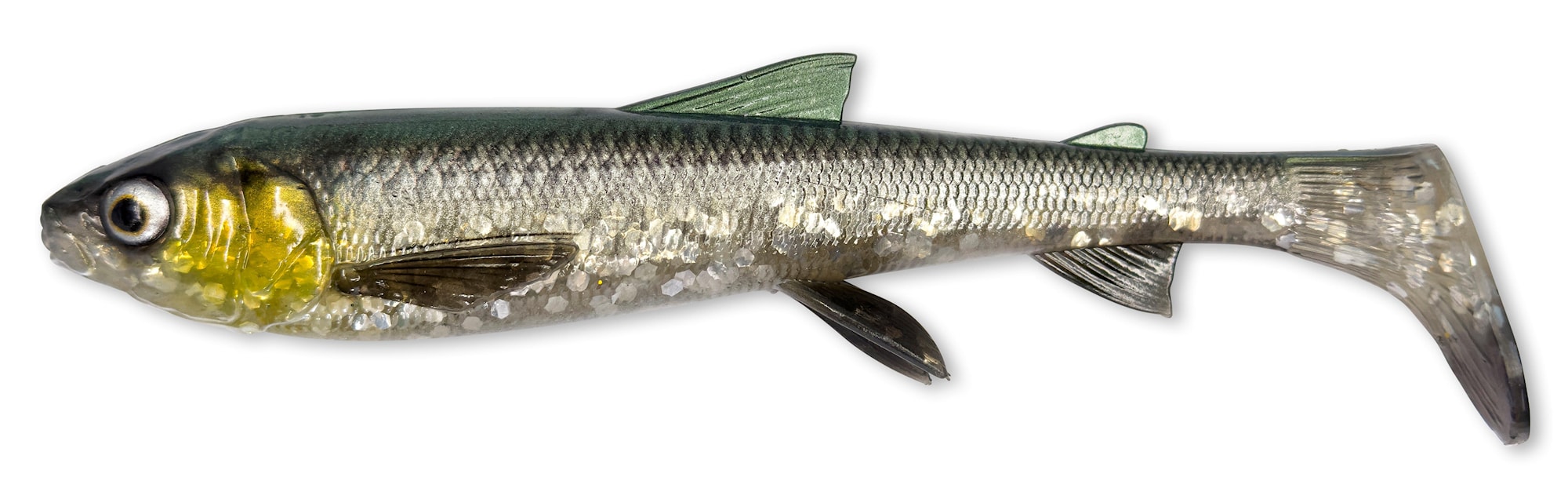 Savage Gear 3D Whitefish Shad 17.5 cm 42 g - Green Silver 2-pack -