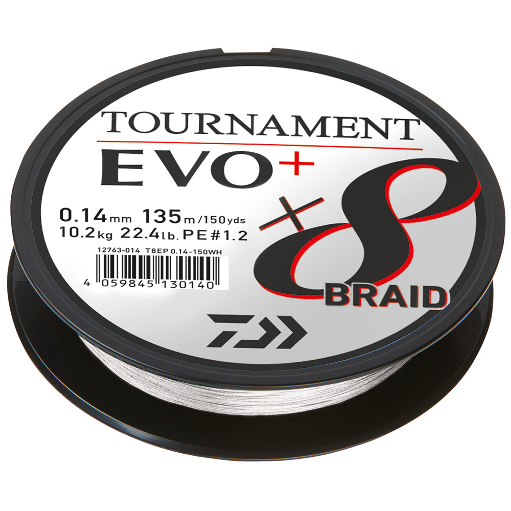 Daiwa TOURNAMENT X8 BRAID EVO+ 0.16-135m WH