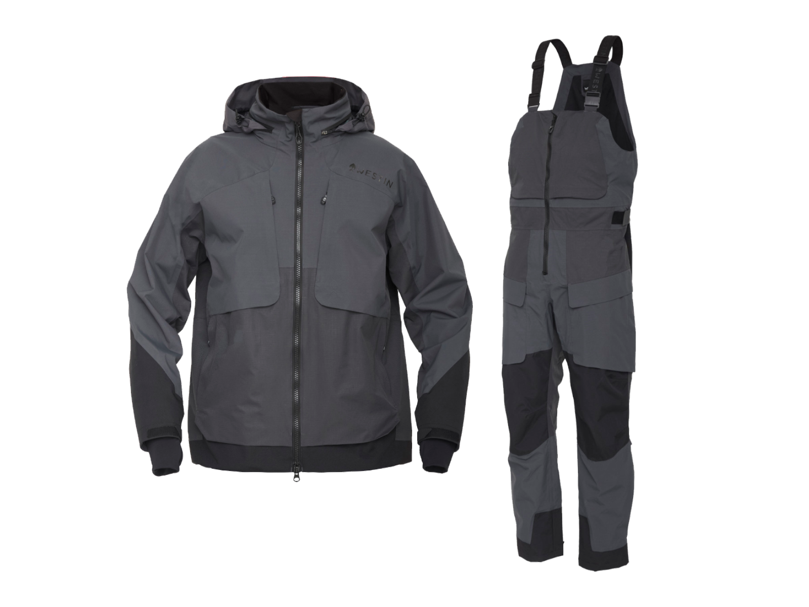 Westin W4 Fiskeställ Jacka / Bibs Gun Metal