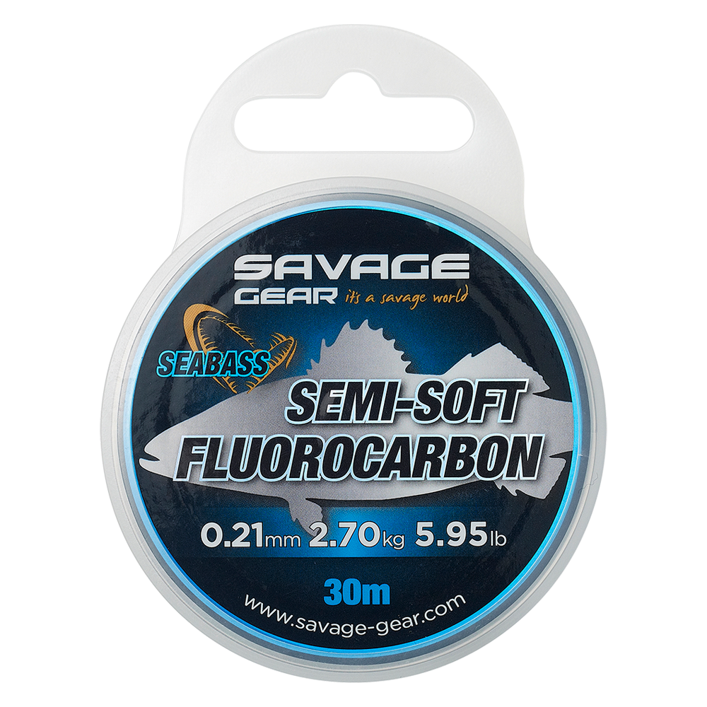 SG Semi-Soft Fluorocarbon Seabass 0,39 mm 30 m Clear