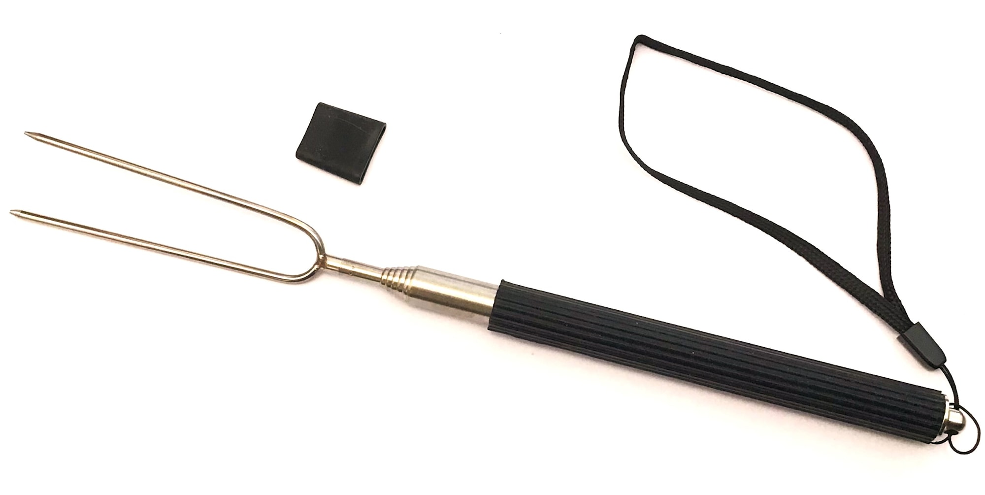 5etta Grillpinne Slim teleskopisk  inkl. skydd, Svart