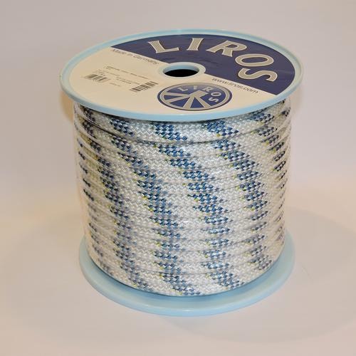 Liros Hercules 8mm 25M Vit/Blå