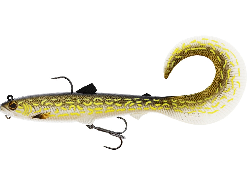 Westin Bullteez Curltail R 'N R 21Cm 73G Sinking Natural Pike 1Pc - Gäddjigg