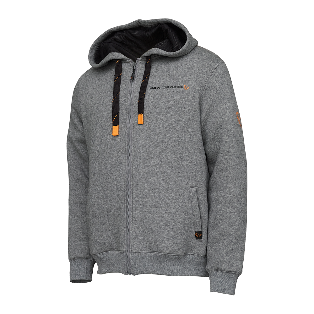 Classic Zip Hoodie XL Grey Melange