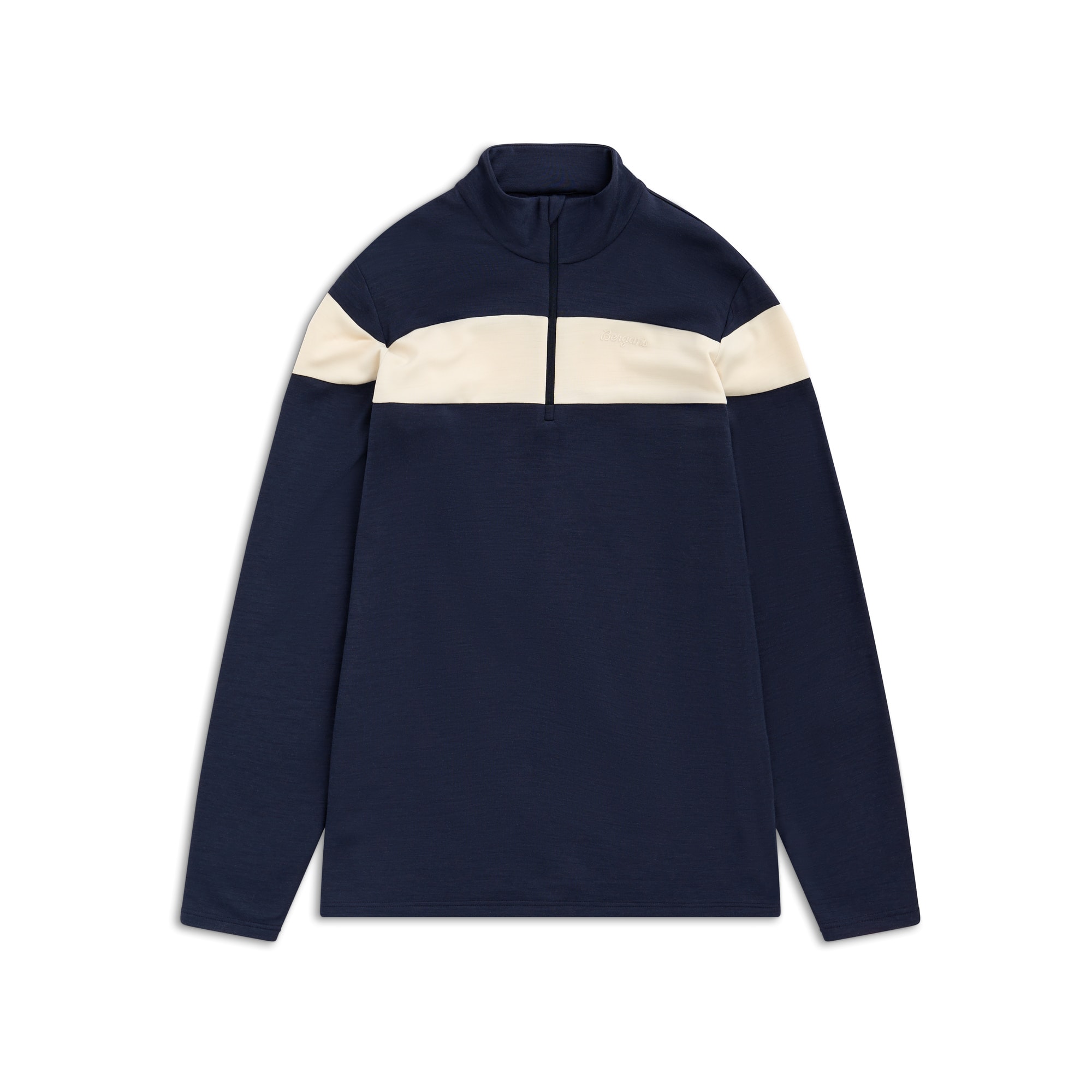 Bergans Uldal Half-Zip Ulltröja Herr Dark Navy/Creme