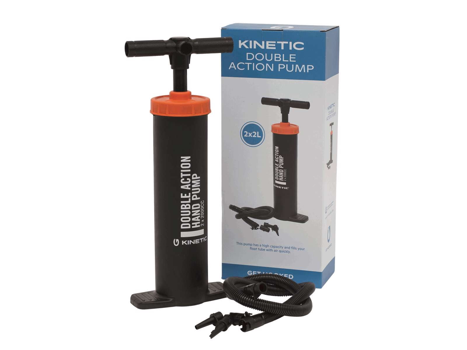 KINETIC DOUBLE ACTION PUMP 2X2L BLACK/ORANGE