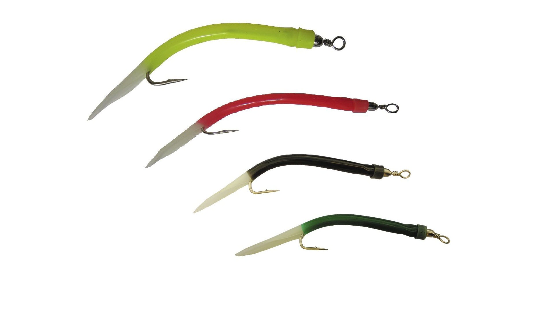 Wiggler Gummi Makk #8/0 Mix pack 4-pack