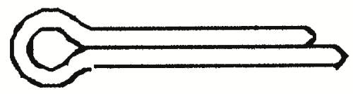 Saxpinne 5st 2,5X40mm