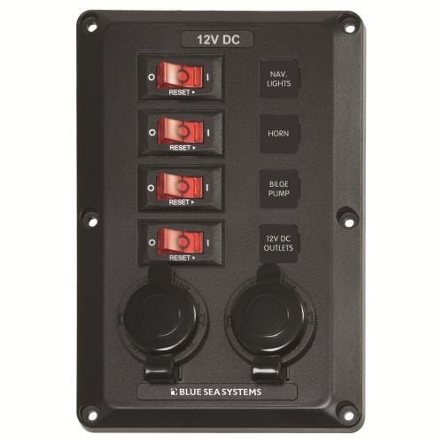 Blue Seas systems Säkringspanel Blue Sea 4+2St