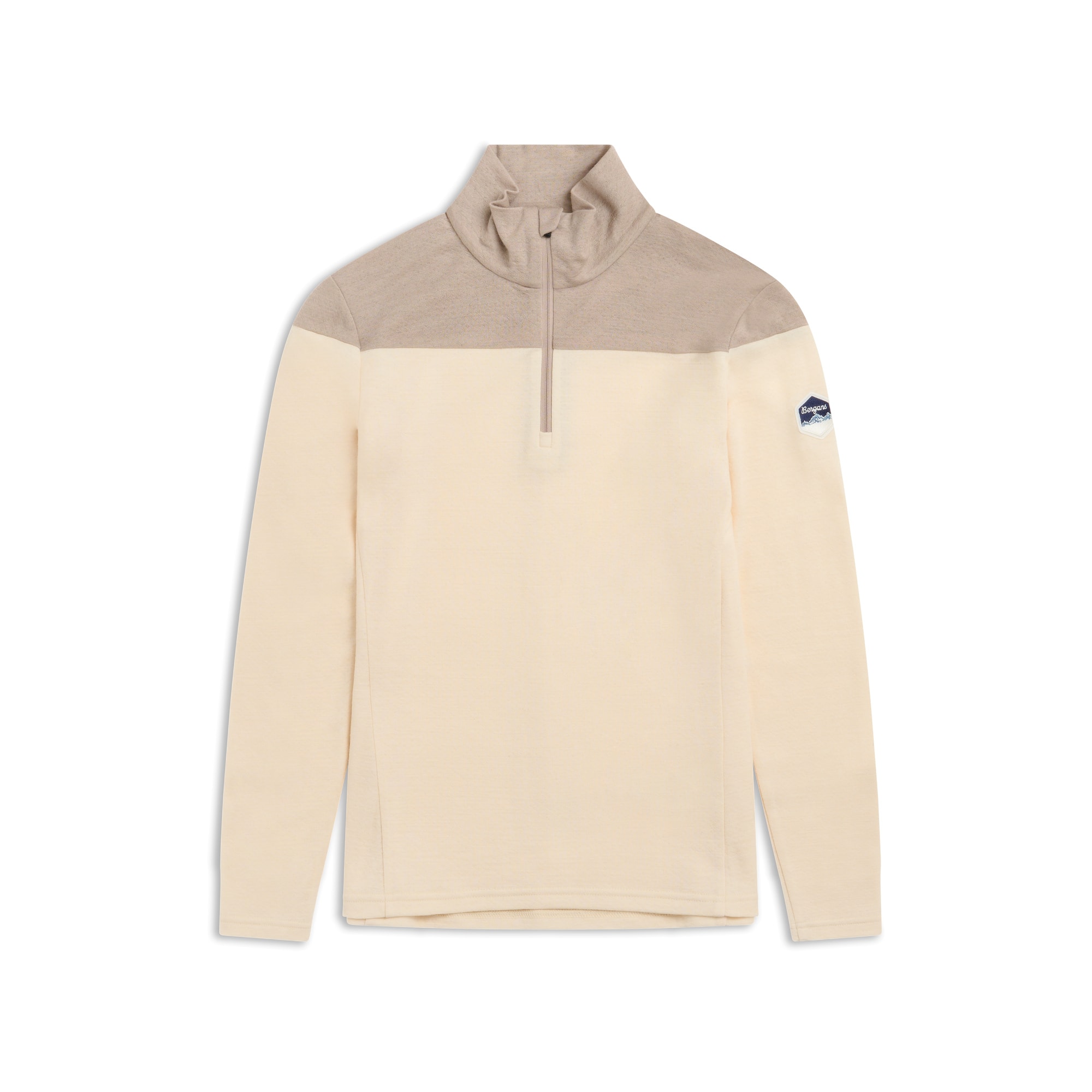 Bergans Inner:Dual Merino Half-Zip Underställströja Dam Creme/Beige