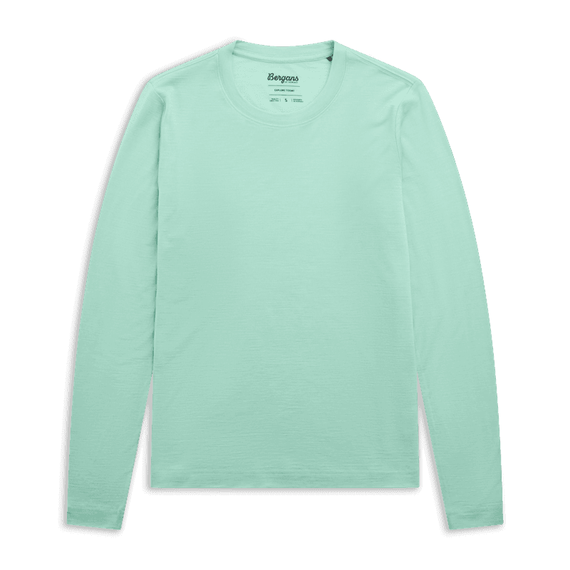 Bergans Merino Long Sleeve Underställströja Dam Mint Crush XL