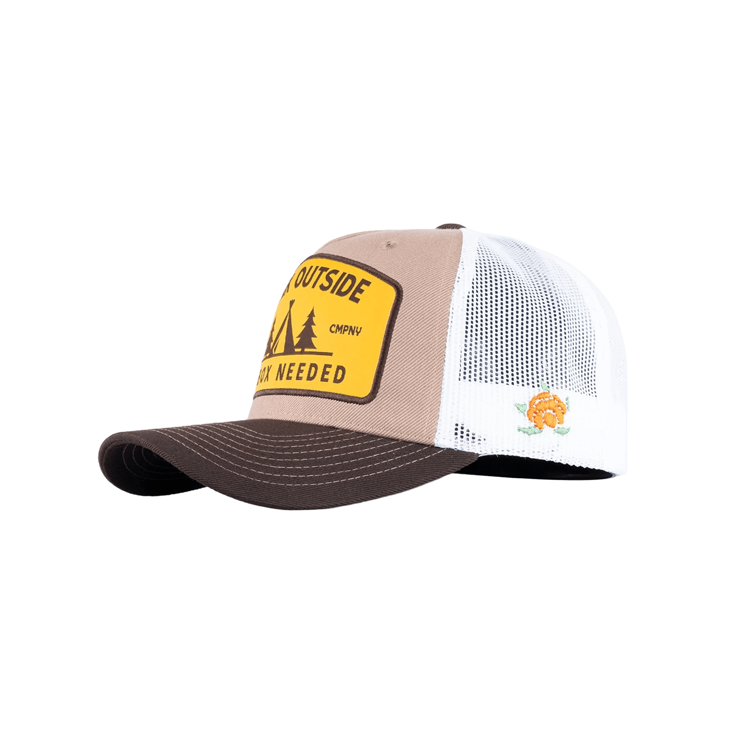 SQRTN Outside Trucker Keps Khaki
