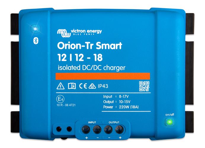 Victron Energy Laddare DC-DC Orion-Tr Smart 12/12V-18A IP43 (isolerad) med Bluetooth -