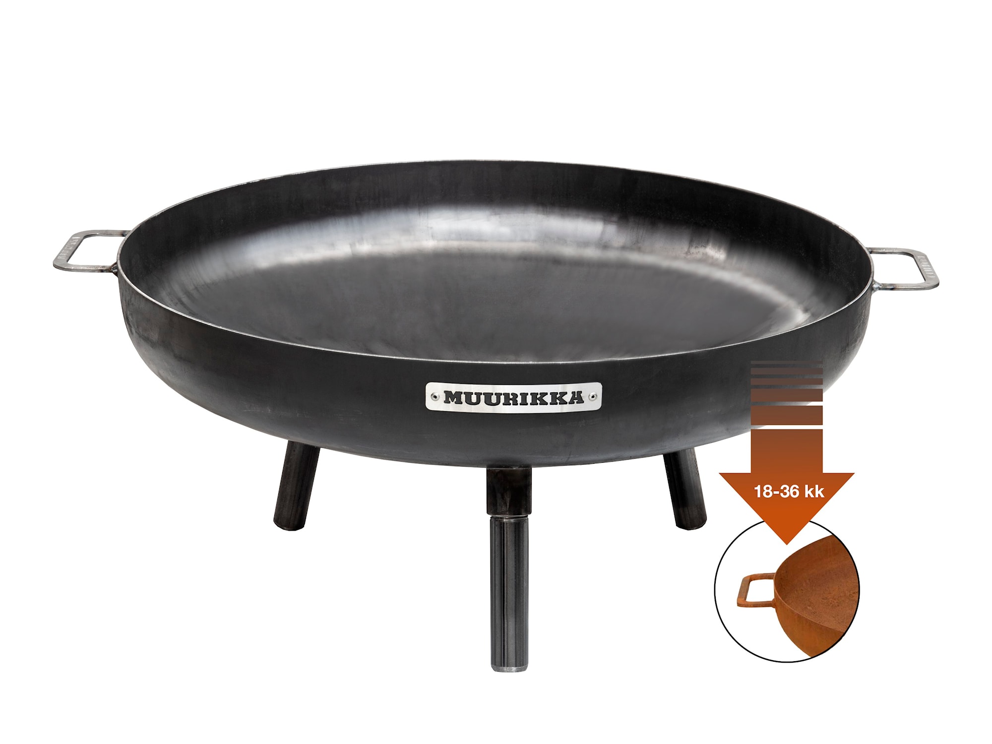 Eldstad Muurikka 60 Corten