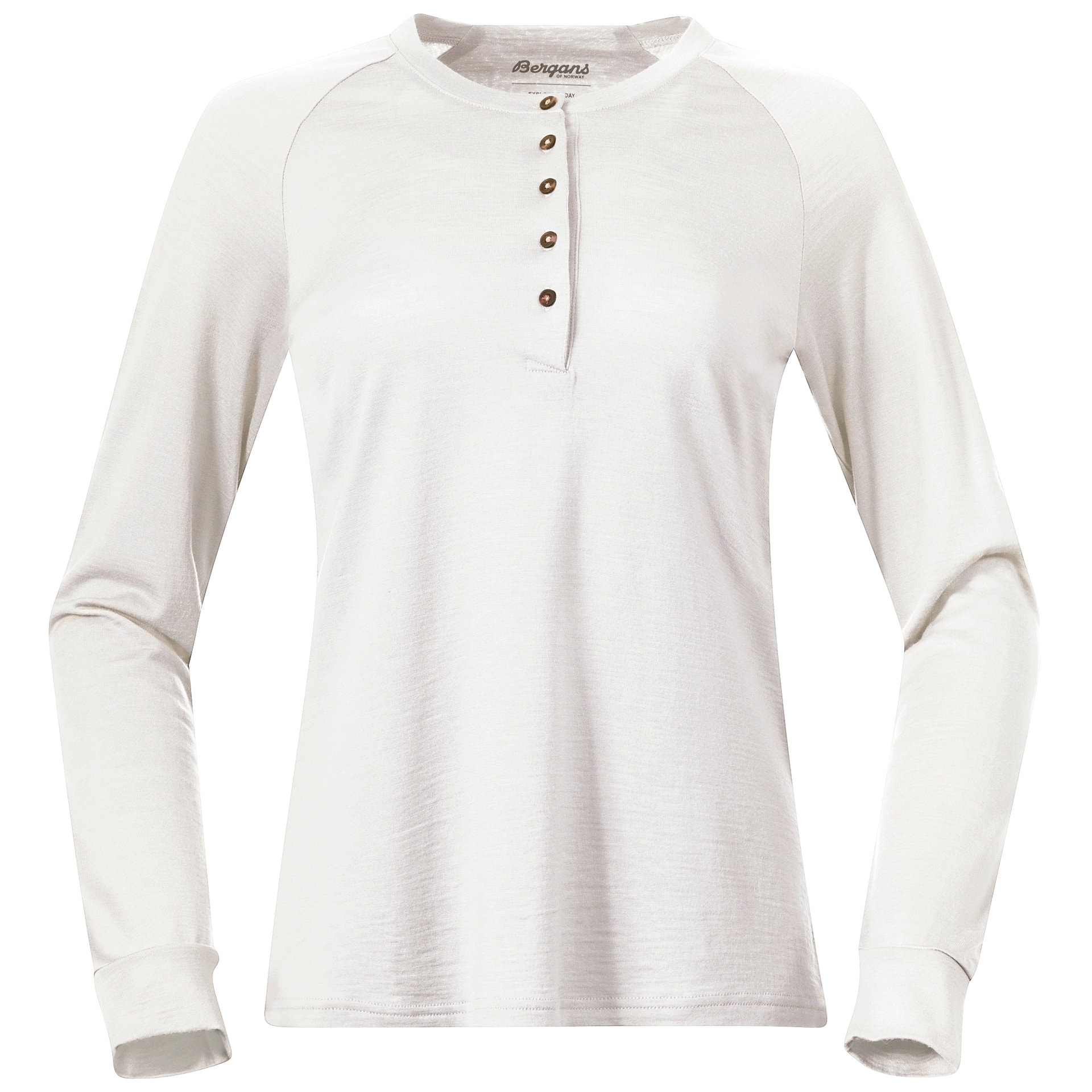 Bergans Lysebu Wool Henley Dam Vanilla White XL