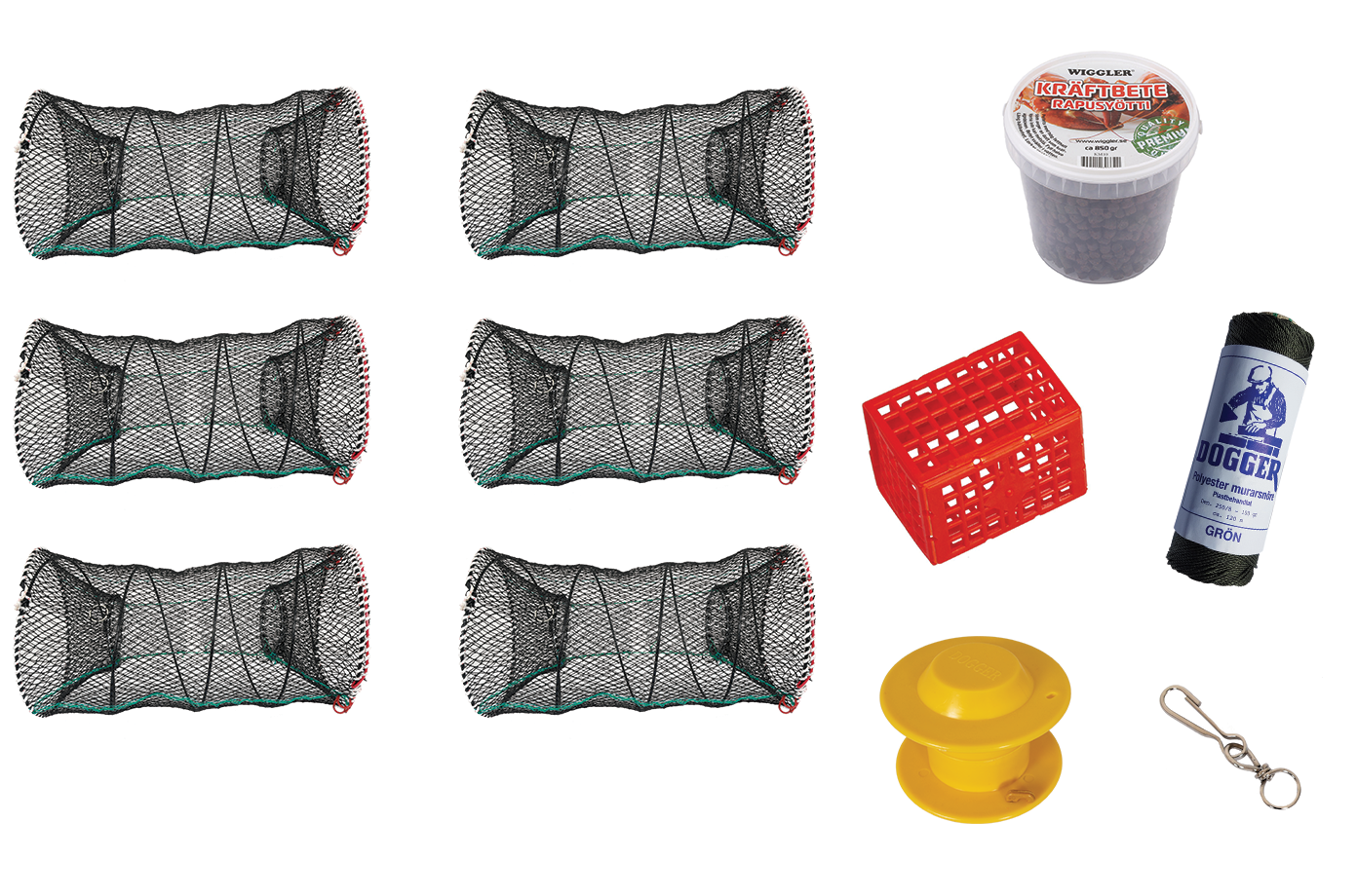 Kräftfiskepaket 9-pack med 850g kräftbete