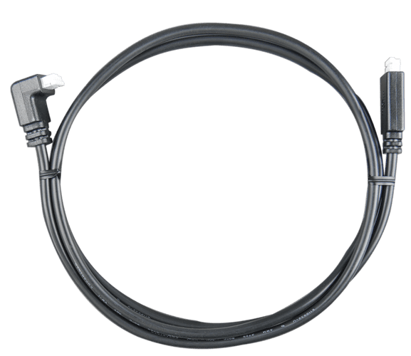 VE.Direct Cable 0,9m (one side Right Angle conn)