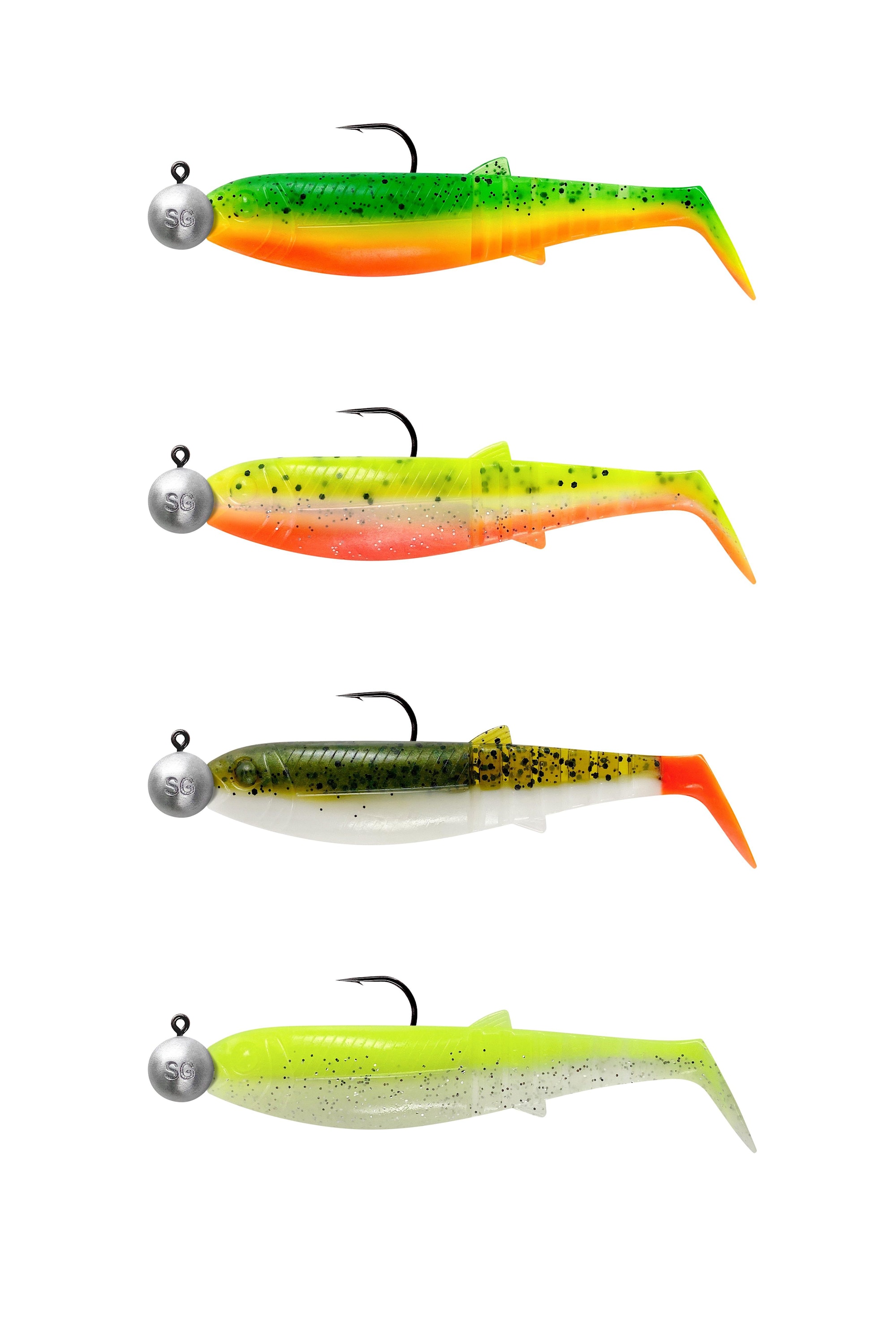 Savage Gear CANNIBAL SHAD 8cm 5g+7.5g #2/0 Clearwater Mix 4P 4Pcs