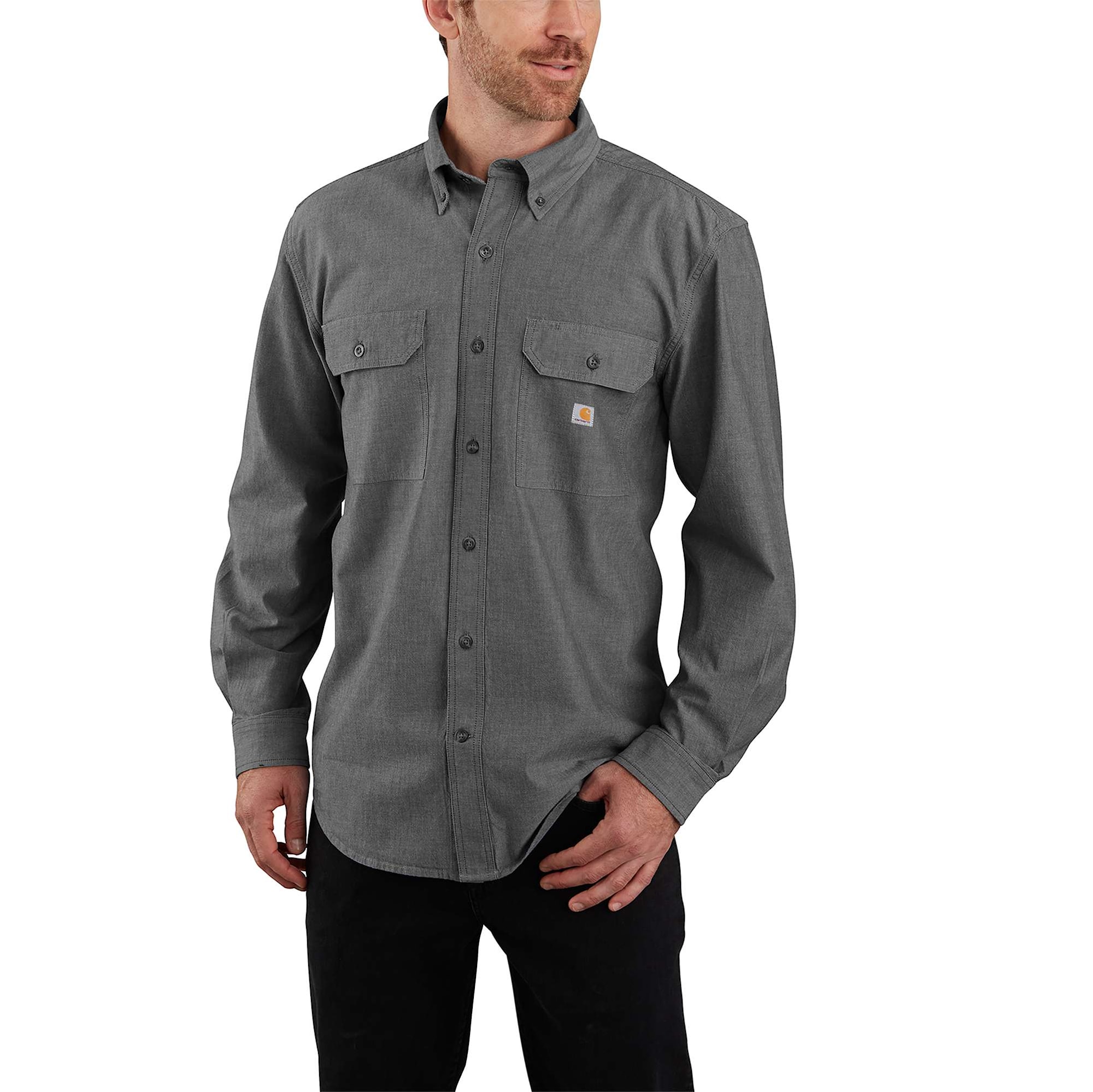 Carhartt Chambray Skjorta Herr Black Chambray XXL