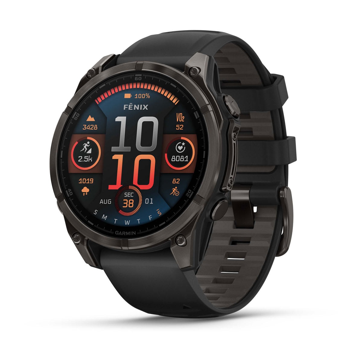 Garmin Fenix 8 Smartklocka 47mm AMOLED Sapphire Carbon Gray -