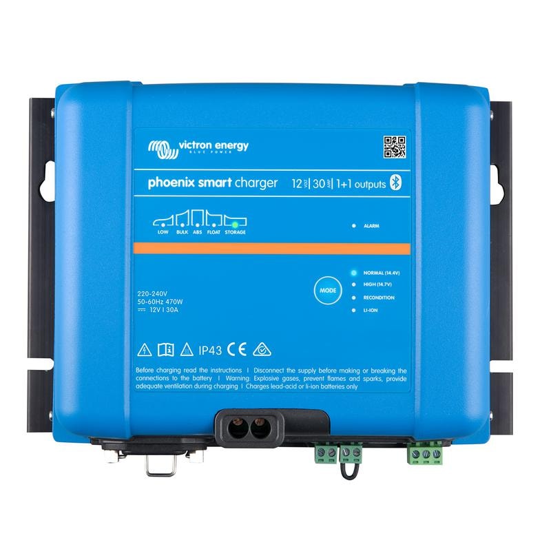 Victron Energy Laddare Phoenix Smart 12V/30A IP43 1+1 utgångar med Bluetooth -