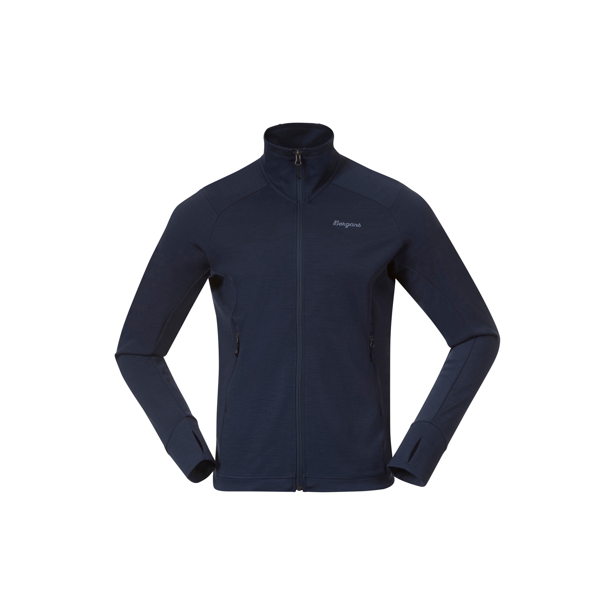Bergans Rabot Merino Tech Midlayer Jacka Herr Navy Blue