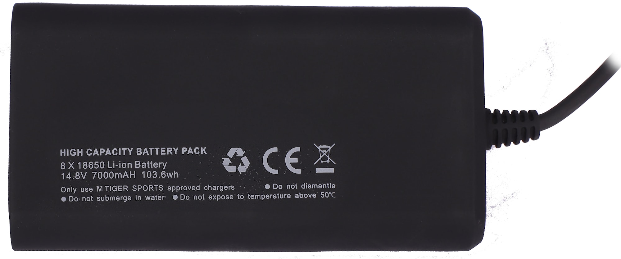 M Tiger Batteripack 14,8V 8-cell 10000 mAh (1*8*21700)