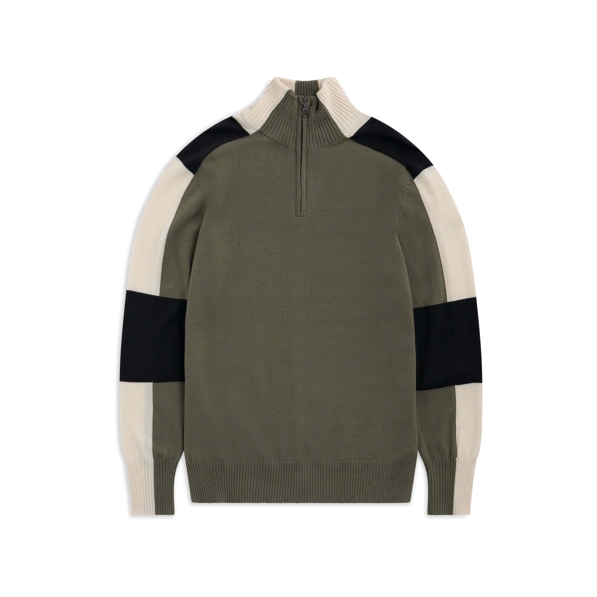 Bergans Lyderhorn Half-Zip Ulltröja Herr Green Mud/Dark Shadow Grey