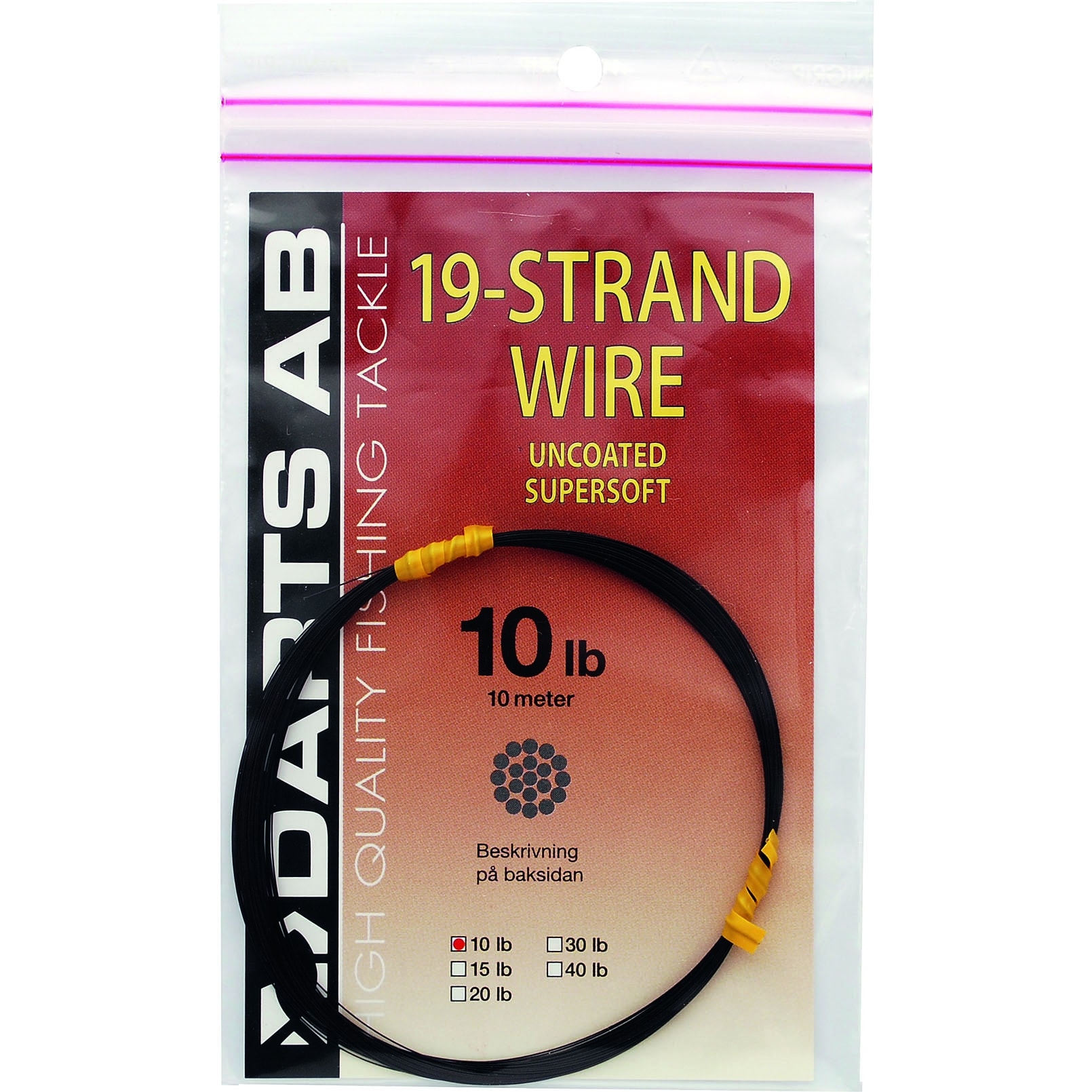 Darts 19 Strand Wire 40 lb 10 m