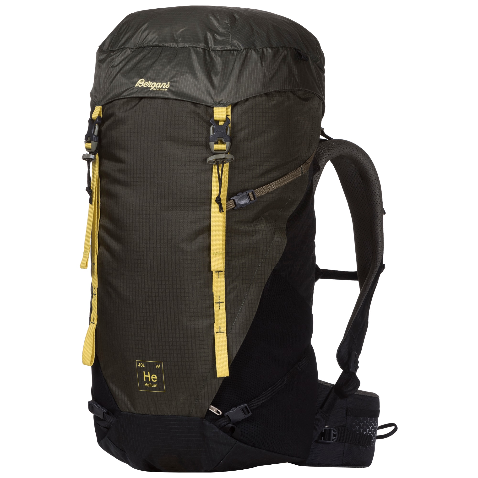 Bergans Helium V5 40L Dam Green Mud/Black/Pineapple