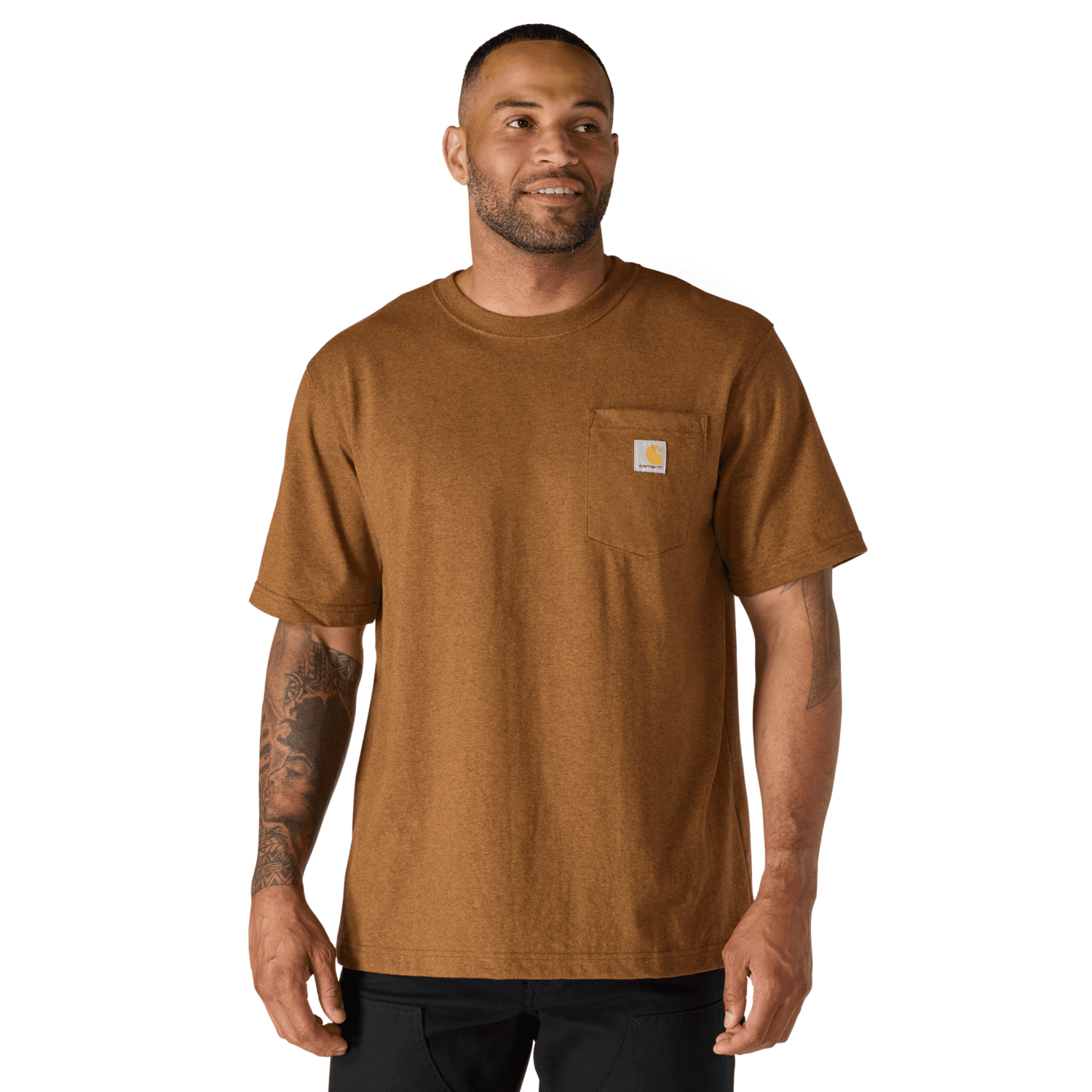 Carhartt Dearborn Relaxed Pocket T-Shirt Herr Carhartt Brown 2XL