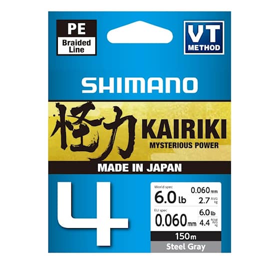 Shimano Flätlina Kairiki 4 150m Steel Gray