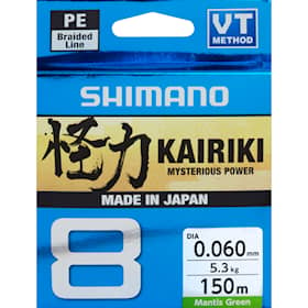 Shimano Line Kairiki 8 0,19mm 150m Mantis Green