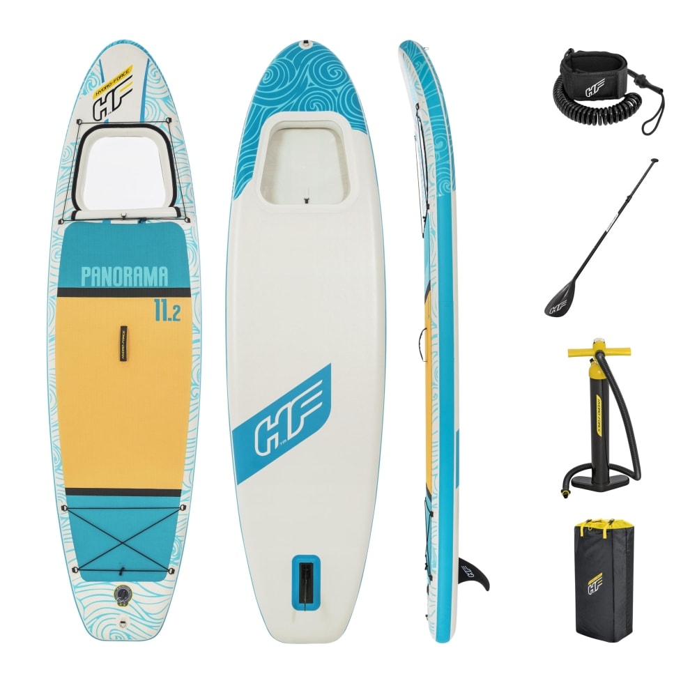 Bestway Panorama SUP bräda uppblåsbar paddle board 340x89x15 cm -