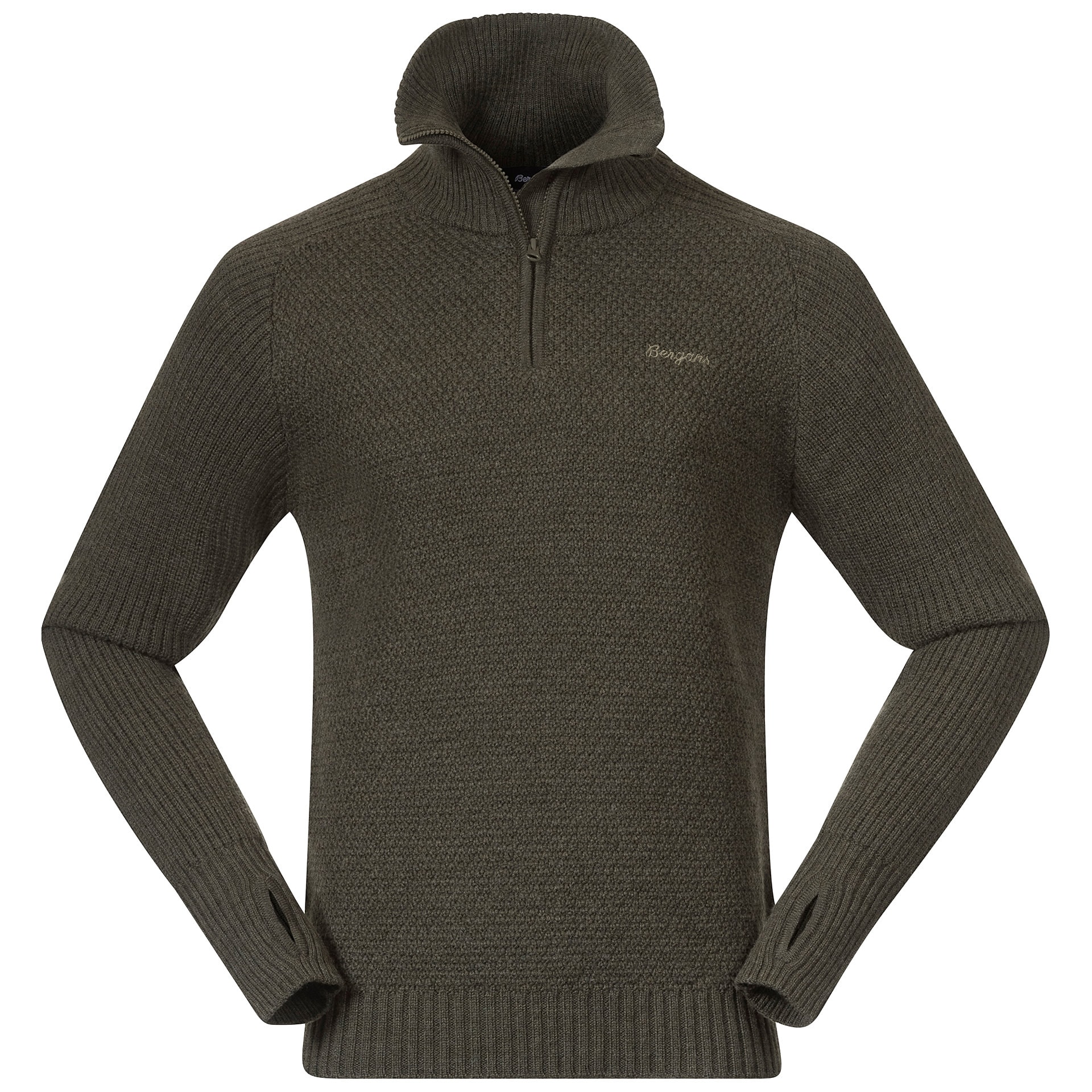 Bergans Ulriken Jumper Herr Dark Green Mud L