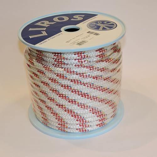 Liros Hercules 8mm 15M Vit/Röd