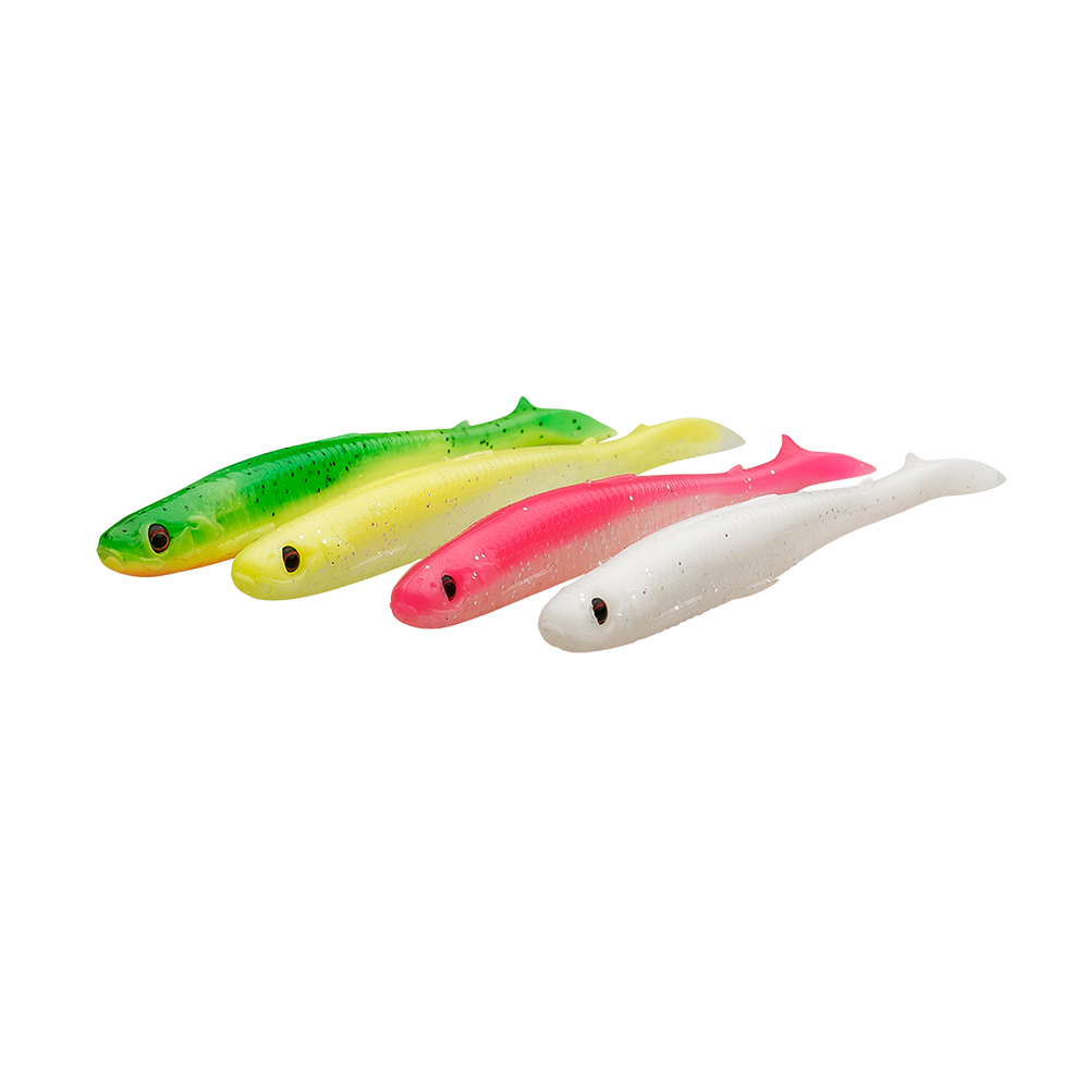 Savage Gear Jig SG Slender Scoop Shad 9 cm 4 g Dark Water Mix 4-pack