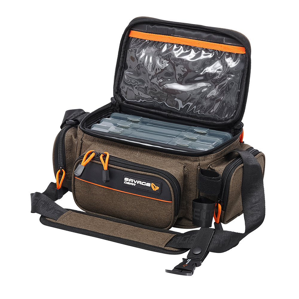 Savage Gear Fiskeväska SG System Box Bag M 3 Boxes 5 Bags 20x40x29