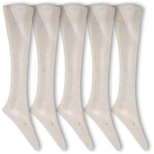 Headbanger Shad 11 cm Replacement Tails Pearl White 5-pack