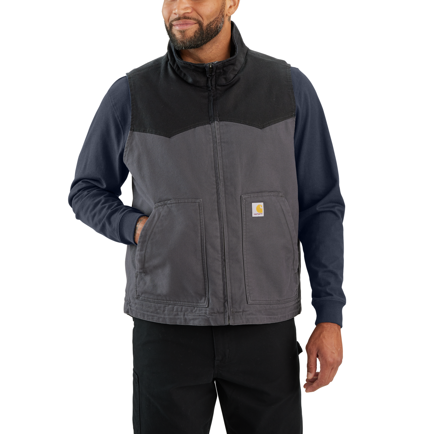 Carhartt Montana duck Väst, Herr, Shadow/black, S