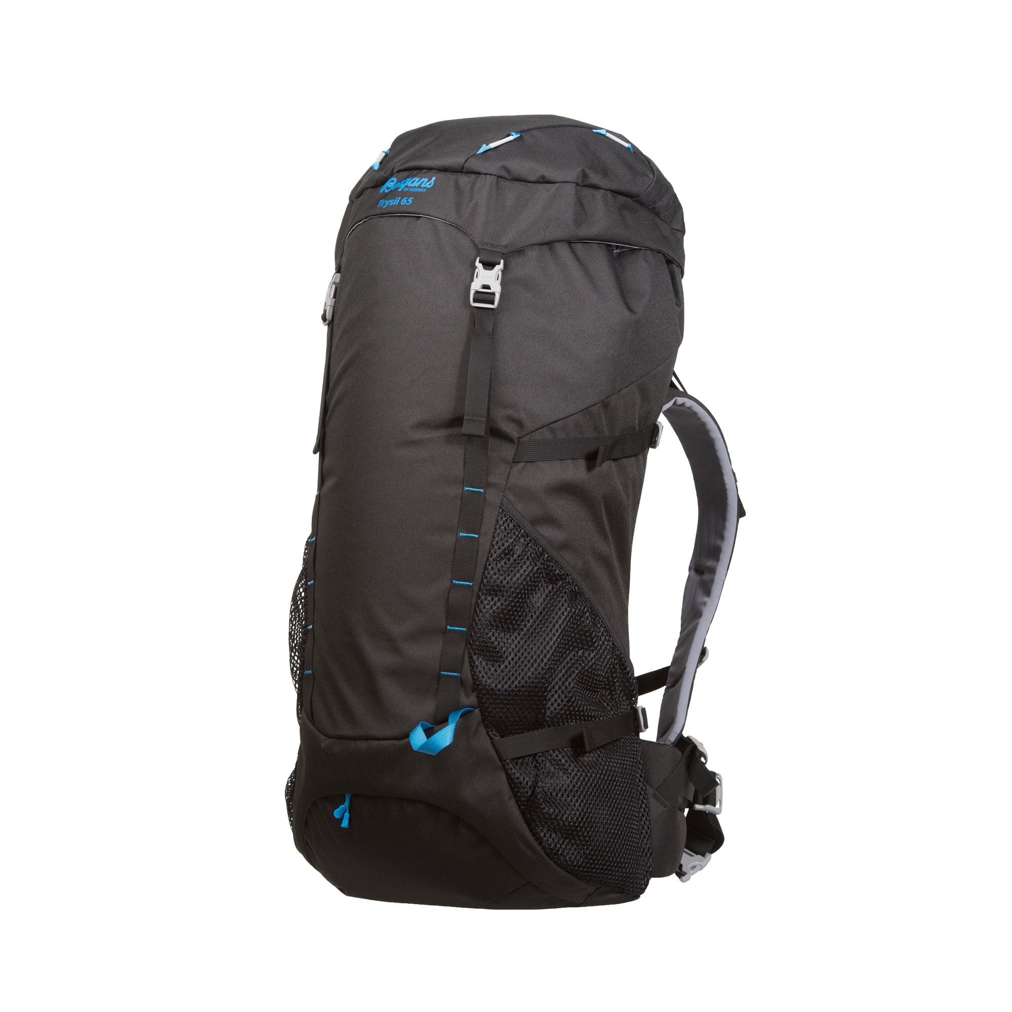 Bergans Trysil Ryggsäck 65L Black/Bright Sea Blue