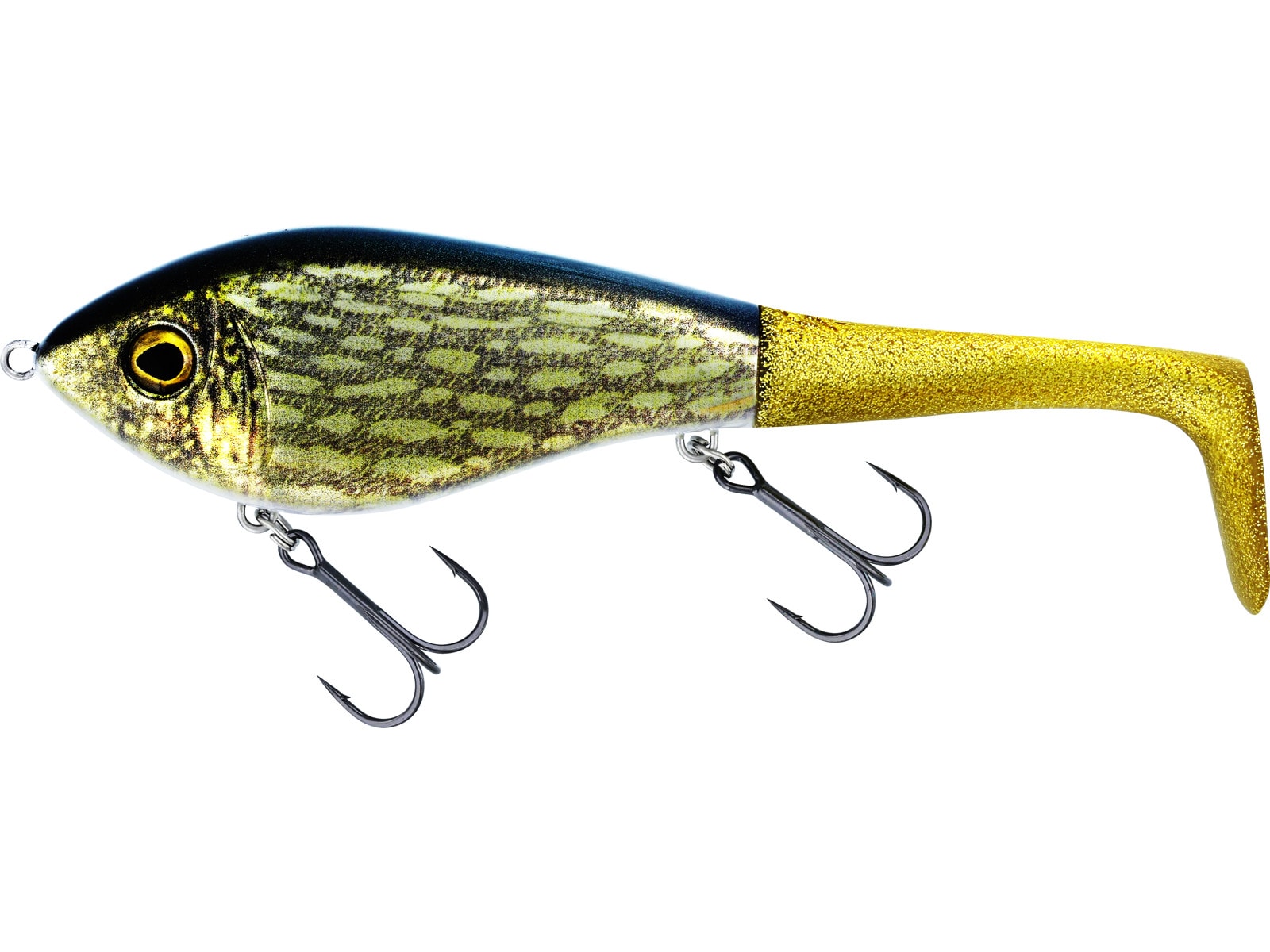Westin Swim Tail 12cm 68g Sinking Real Pike 1 Body 2 Tails