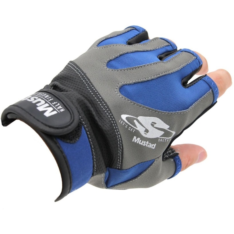 Mustad Half Finger Casting Handskar