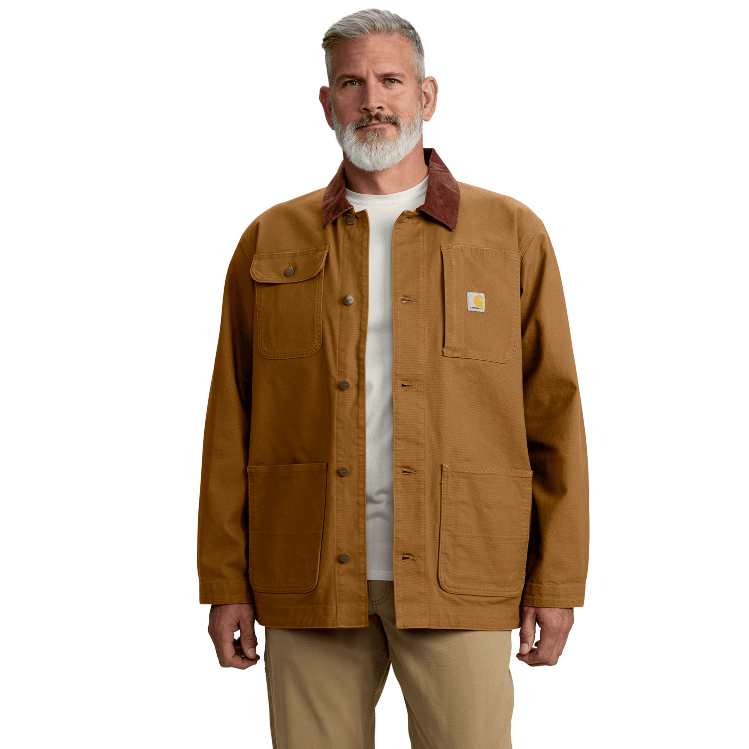 Carhartt Iconic C01 Rugged Flex™ Duck Chore Coat Herr Carhartt Brown 2XL